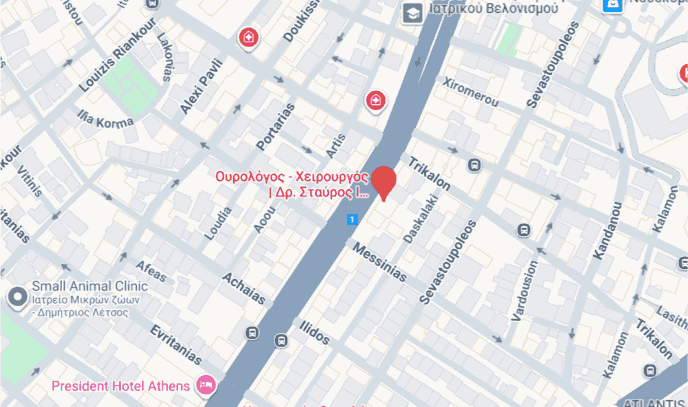 Διεύθυνση Ιατρείου | Σταύρος Τυριτζής | Ουρολόγος Χειρουργός