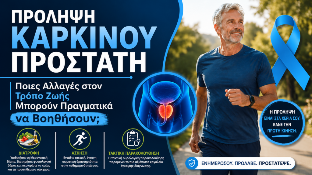 Πρόληψη Καρκίνου Προστάτη: Ποιες Αλλαγές στον Τρόπο Ζωής Μπορούν Πραγματικά να Βοηθήσουν;